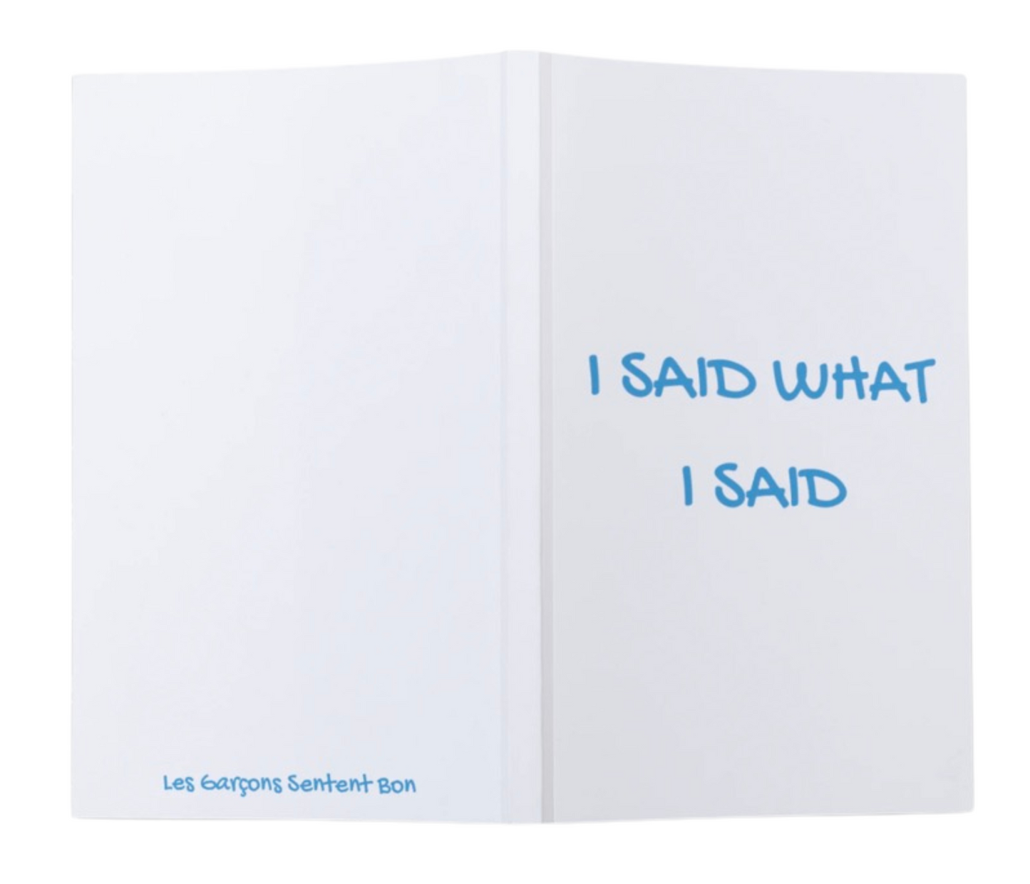 I SAID WHAT SAID NOTEBOOK