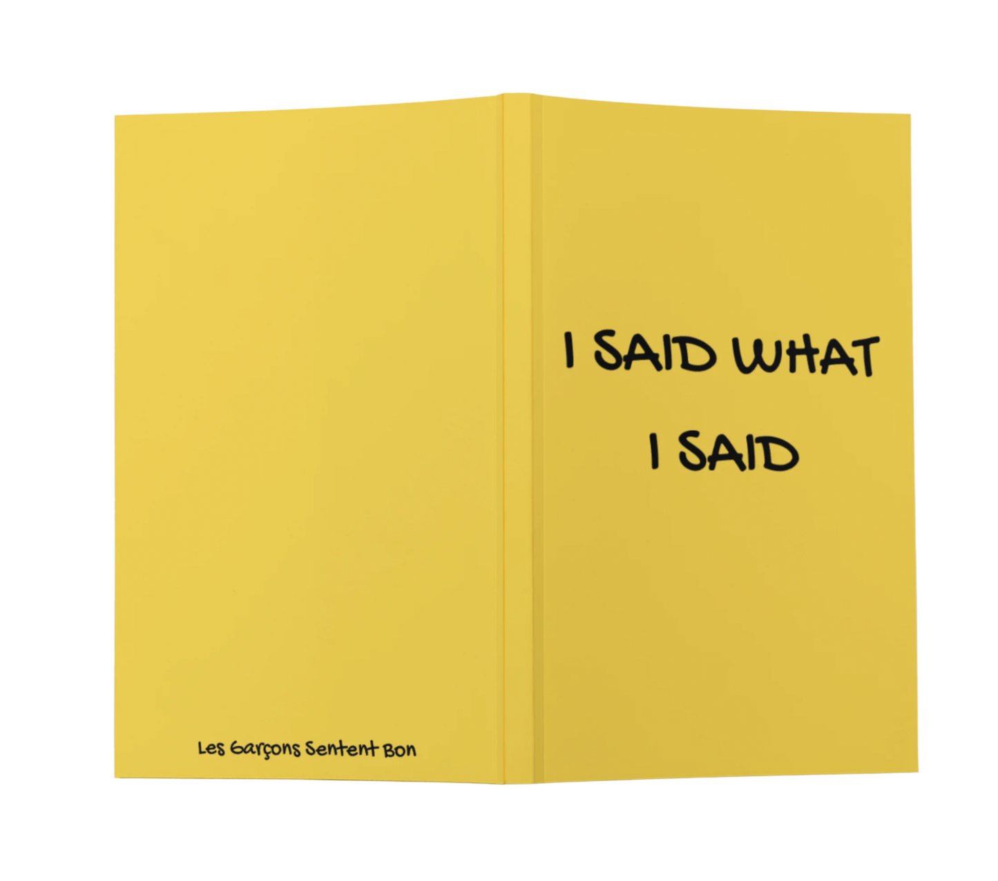 I SAID WHAT SAID NOTEBOOK